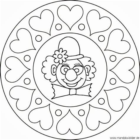 Using img shortcode diesen post per email versenden blogthis! Mandala - Clown - Karneval | Ausmalbilder, Fasching im kindergarten, Ausmalbilder mandala