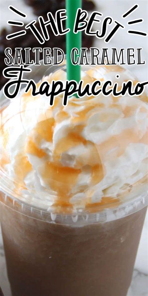 Salted Caramel Frappuccino Copycat Starbucks Drink Recipe