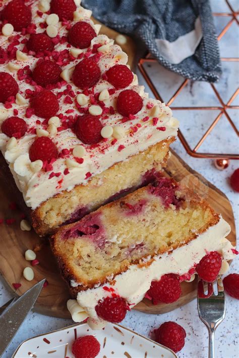 White Chocolate Raspberry Loaf Cake Janes Patisserie