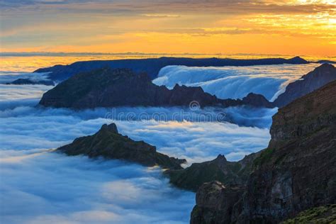 Mountains On Madeira Island Stock Image Image Of Majestic Hills
