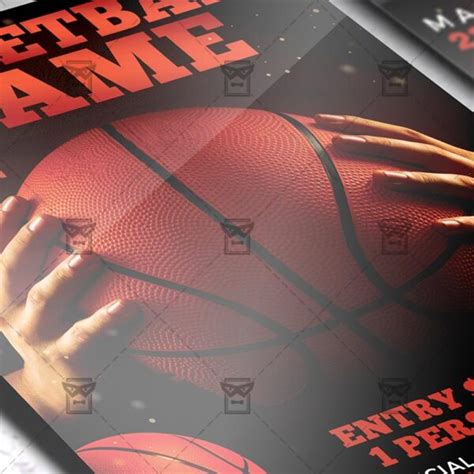 Basketball Game Night Flyer Sport A5 Template Exclsiveflyer Free