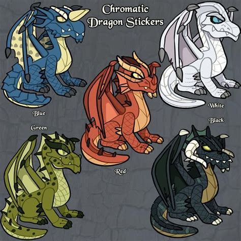 Chromatic Dragon Blue White Red Green Black Dragons Dnd Etsy In 2021