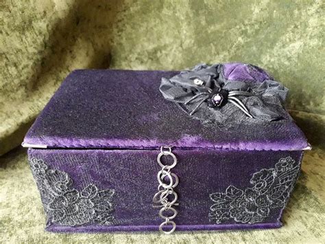 Gothic Jewelry Box Handmade Vampire Witchcraft Storage Keepsake Home