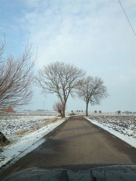 Wallpaper Landscape Snow Winter Road Ice Morning Frost
