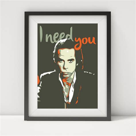 Browse top 56 most favorite famous quotes and sayings by nick cave. Nick cave nick cave poster nick cave art quote poster | Etsy | Music poster design, Quote ...