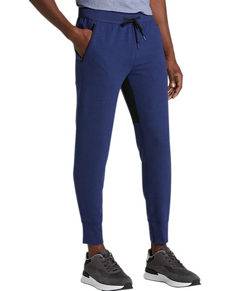 Msx By Michael Strahan Modern Fit Fleece Jogging Pants Blue Heather Mens Active Wear Mens