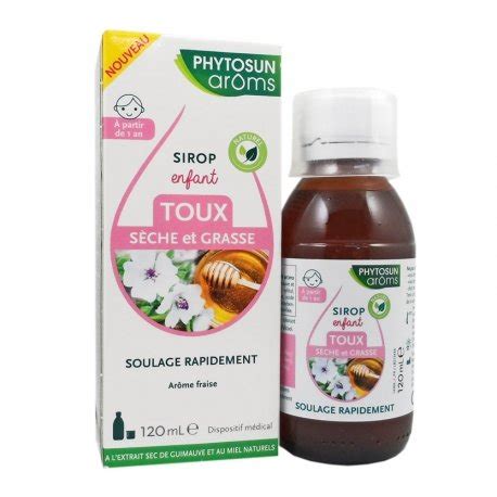 Phytosun Aroms Sirop Enfant Toux Sèche et Grasse 120ml