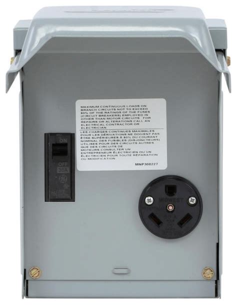 Ge U013cp Temporary Rv Power Outlet With Breaker 30 Amp Extension