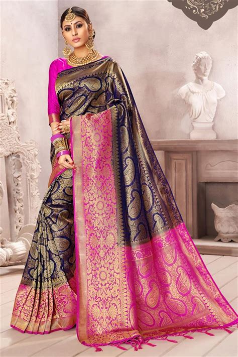 Puja Wear Indian Latest Silk Saree Designs 2020 For Women (1) | Be Cool