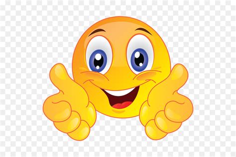 Thumb Signal Smiley Emoticon Lovely Smile Thumbs Up Emoticon Png 97C
