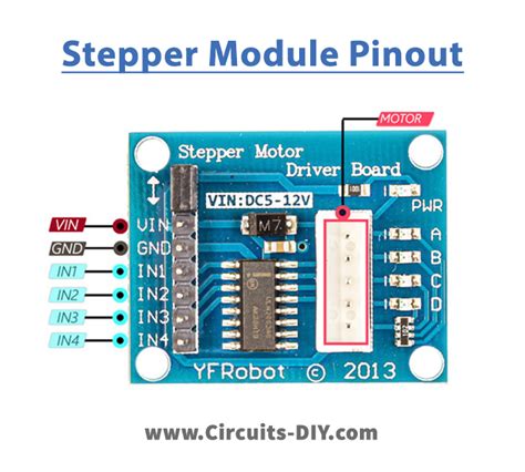 Uln2003 5 12v Stepper Motor Driver Module