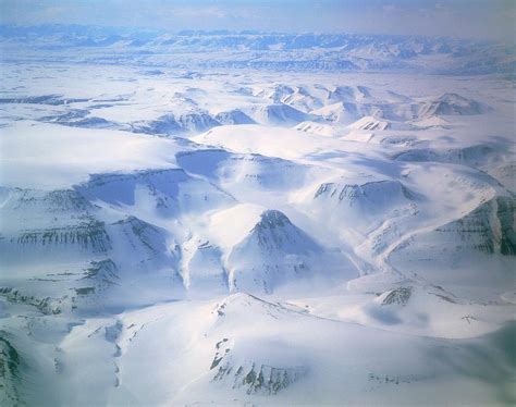 Aerial View Of Mountains In Greenland Photograph By Simon Fraser