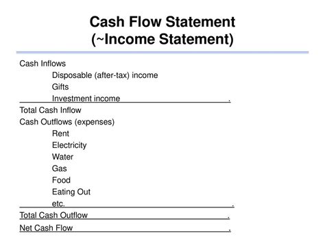 Personal Finance Cash Flow Ppt Download