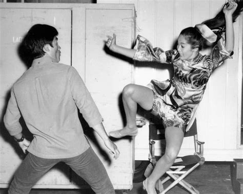 Bruce Lee Choreographing Fight Scenes For The Wrecking Crew With Sharon Tate And Nancy Kwan