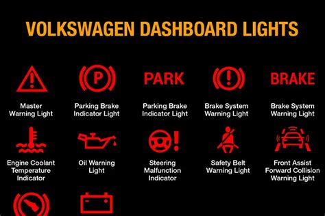 Vw Dashboard Lights And Meanings Full List Free Download Dashboard