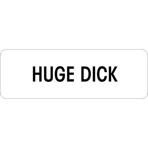 Buy Huge Dick 1 X 3 Name Tag Bachelorette Party Favors