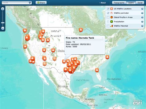 Us Wildfire Map ~ Gis Lounge
