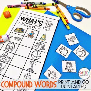 compound words activities  kindergarten st grade