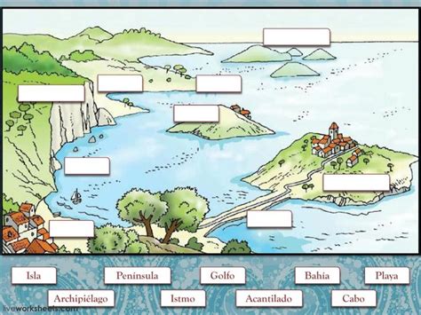 Conceptos Del Relieve Ficha Interactiva Y Descargable Puedes Hacer Los