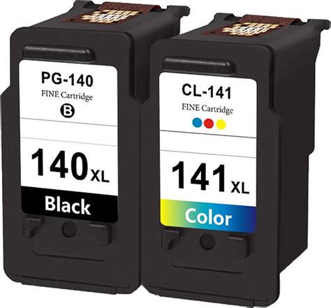 RICR Cartuchos De Tinta 140 Y 141 Para Reemplazo Para Canon PG 140 CL