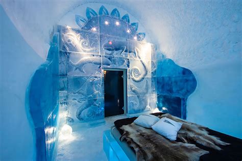 Inside Swedens Ice Hotel Made Entirely Of Snow And Ice With Incredible