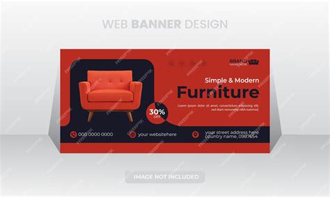 Premium Vector Modern And Luxury Furniture Web Banner Design Template