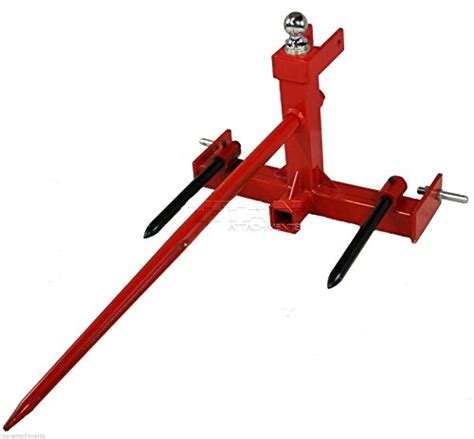 Tractor 3 Point Hitch Hay Spear Attachment And Gooseneck Trailer