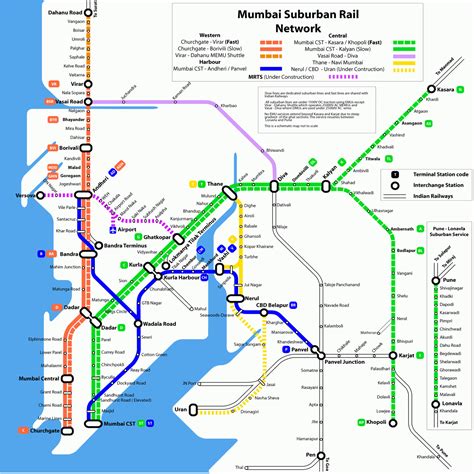 Mumbai Railway Network Map 2023 Western Central And Harbour Routes