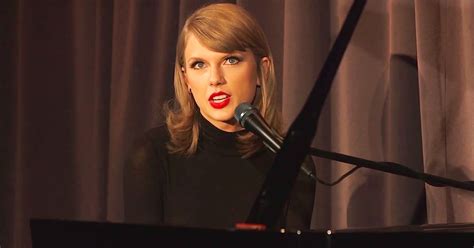 Taylor Swift Sings Out Of The Woods At The Grammy Museum Popsugar