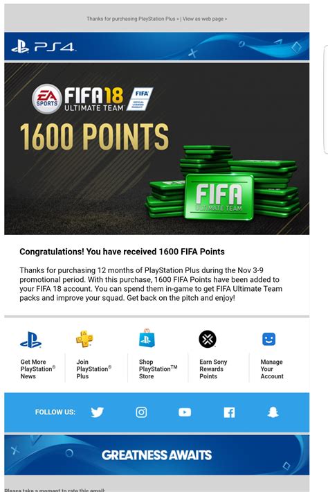 Just received an email from EA saying i received 1600 Fifa points, only problem is i can't find 
