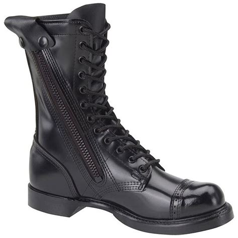Corcoran 10 Inch Side Zip Jump Boot 995 Black Leather Boots Mens