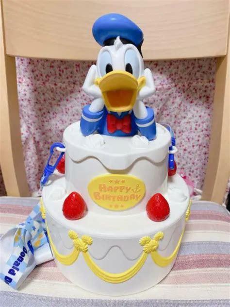 Donald Duck Popcorn Bucket Happy Birthday To Me Tokyo Disney Resort