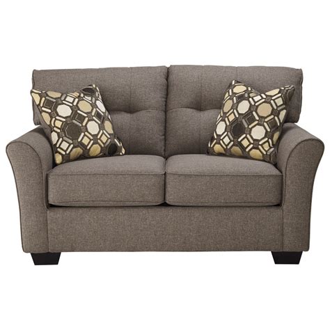 Signature Design By Ashley Tibbee Contemporary Loveseat With Tufted