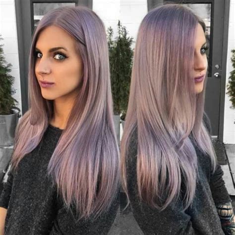 Purple Grey Hair Hair Color Pastel Metallic Hair Purple Grey Hair
