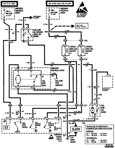 Qanda Chevy 1500 Fuel Pump Relay And Wiring Diagrams Justanswer