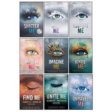 Shatter Me Series Collection 9 Books Set By Tahereh Mafiunite Me Believe Me Imagine Me Find