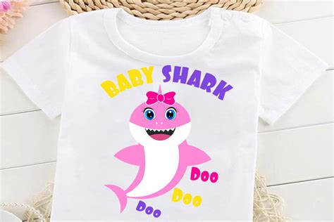 Baby Shark Svg Girl Shark Clipart Pink Shark Svg Cricut Girl Shark