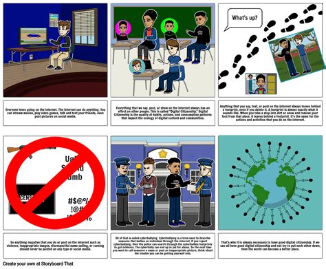 Digital Citizenship Storyboard By 88061183
