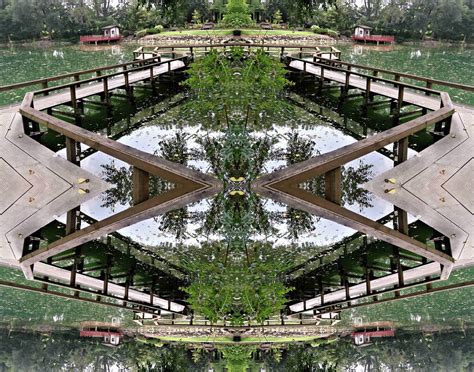 Zig Zag Bridge At Rotary Park Kaleidoscope Janesville Wis Flickr