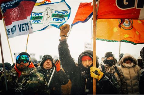 As North Dakota Pipeline Is Blocked Veterans At Standing Rock Cheer
