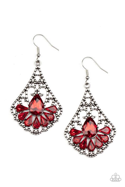 Exemplary Elegance Red Earring Red Earrings Elegant Centerpieces