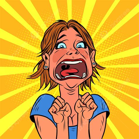 Woman Screaming Png Vector Psd And Clipart With Transparent