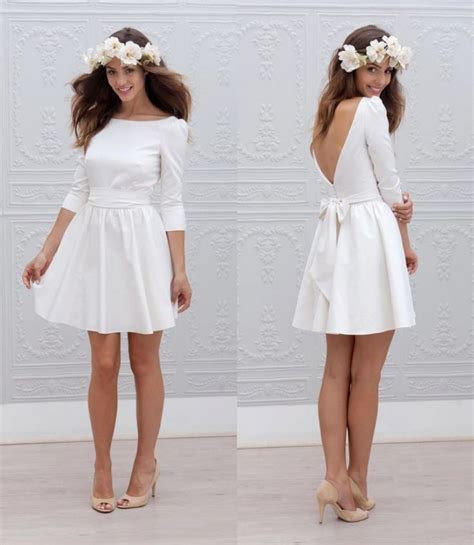 Great Simple White Dress For Civil Wedding Wedding