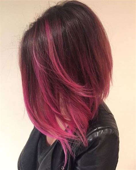 • how to freehand balayage for dark hair whith fanola color / step by step technique + fast & easy. 40 Pink Hairstyles as the Inspiration to Try Pink Hair ...