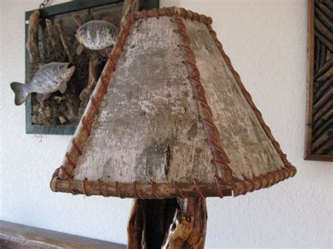Birch Bark Lamp Shade Rustic Lamps Shades By Barnwoodfurniture72 Old