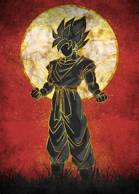Goku Poster By Eternal Art Displate In Anime Character My Xxx Hot Girl