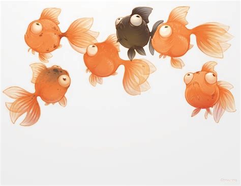 Goldfish An Art Print By Chhuy Ing Ia Fish Illustration Art Prints