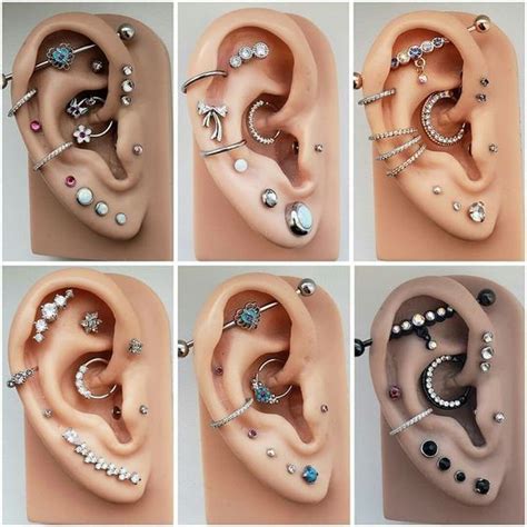 14 Cute And Beautiful Ear Piercing Ideas For Women Biseyre