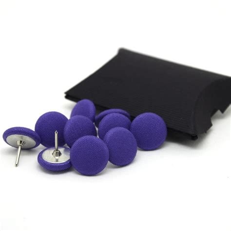 10 Small Purple Push Pins Purple Cork Board Pins Purple Etsy