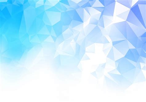 Blue White Low Poly Triangle Shapes Background 1255597 Vector Art At